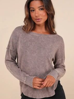 Lulus Cozy Oversized Waffle Knit Sweater XL